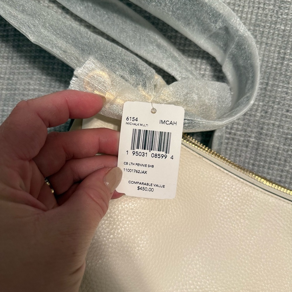 NWT Coach Pennie Shoulder Bag in Colorblock Chalk - Picture 9 of 10